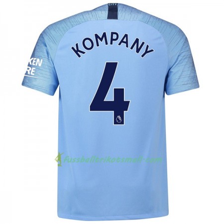 Günstige Fußballtrikots Manchester City Kompany 4 2018-2019 Kurzarm Heimtrikotsatz kaufen